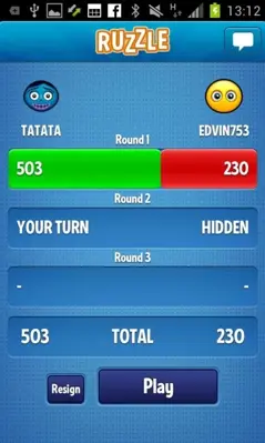 Ruzzle android App screenshot 3